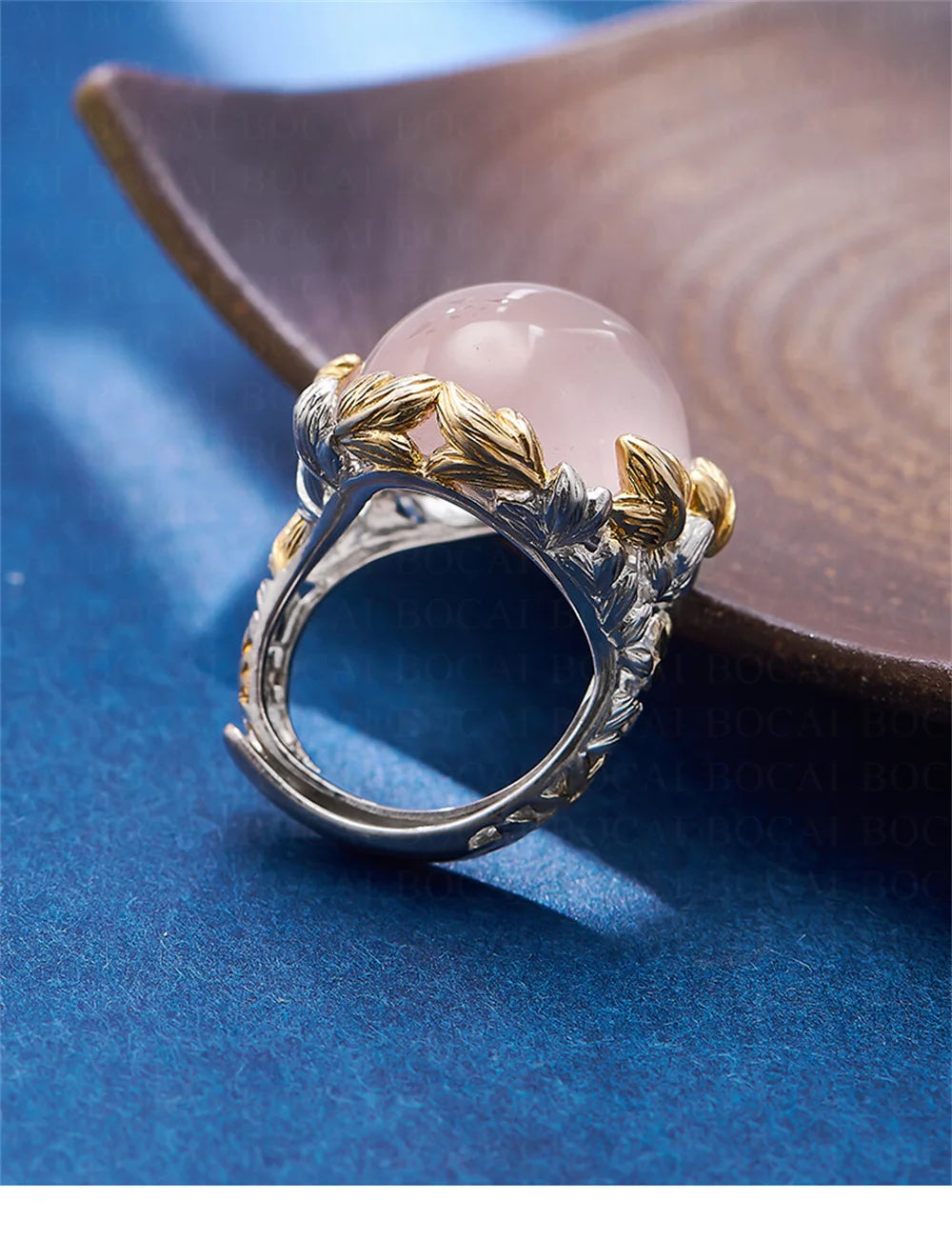 The Forest's Gifts S925 Sterling Silver Ring Pink Crystal