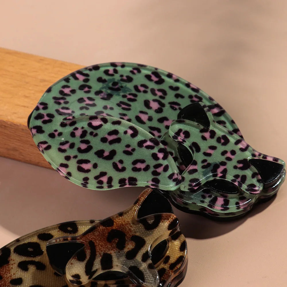 Spotted Cat Acrylic Brooches