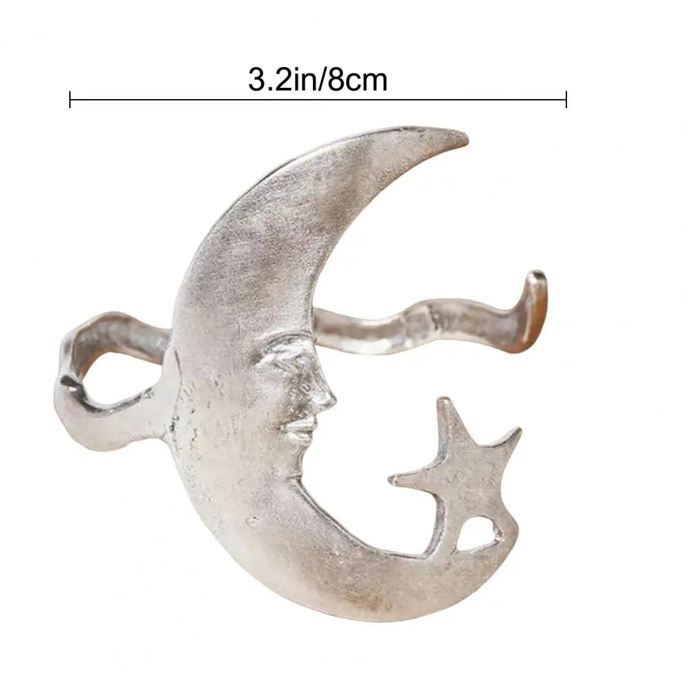 Golden Moon Star Arm Cuff Bracelet Bangle
