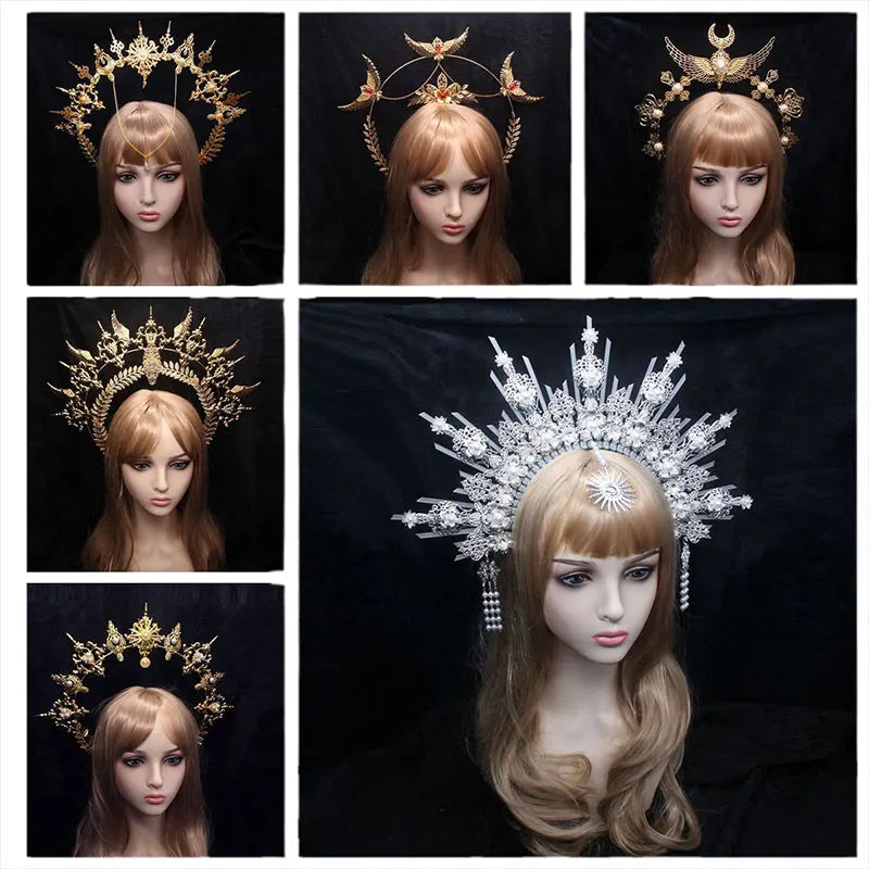 Build Your Own Halo Crown DIY Kits Virgin Mary's Baroque Halo Crowns Headpieces
