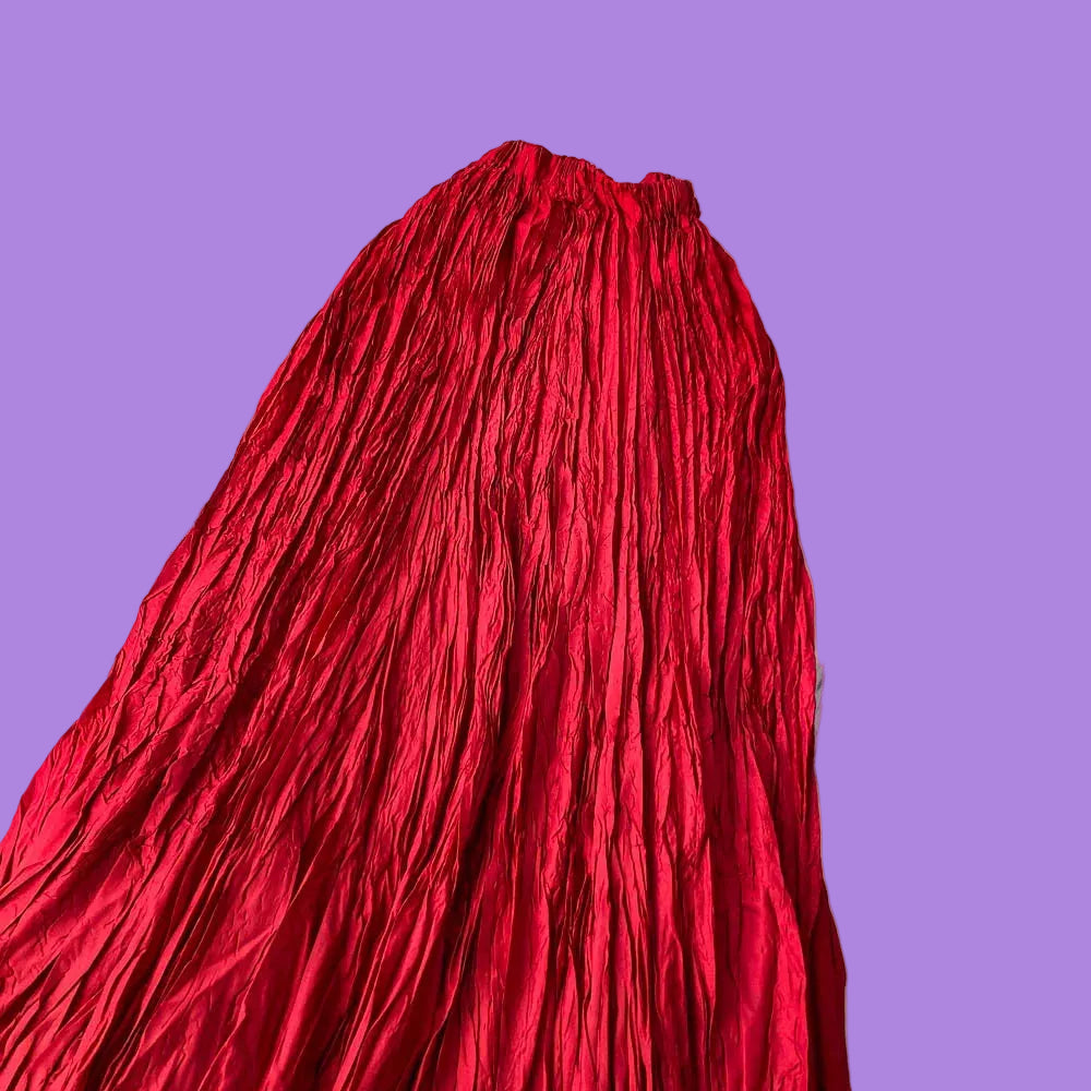 Crush Pleated Long Maxi Skirt Summer 15 Colours