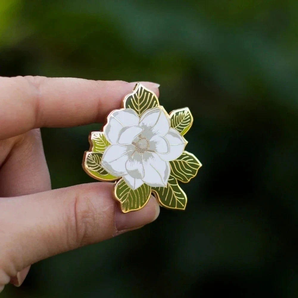 Wildflower Botanical Enamel Pins Badges