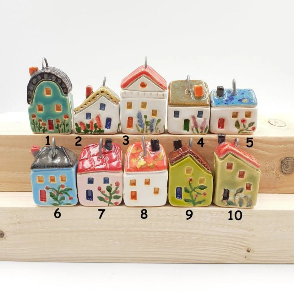Ceramic House Charms English Cottage DIY Jewellery Making Necklace Bracelet Pendants