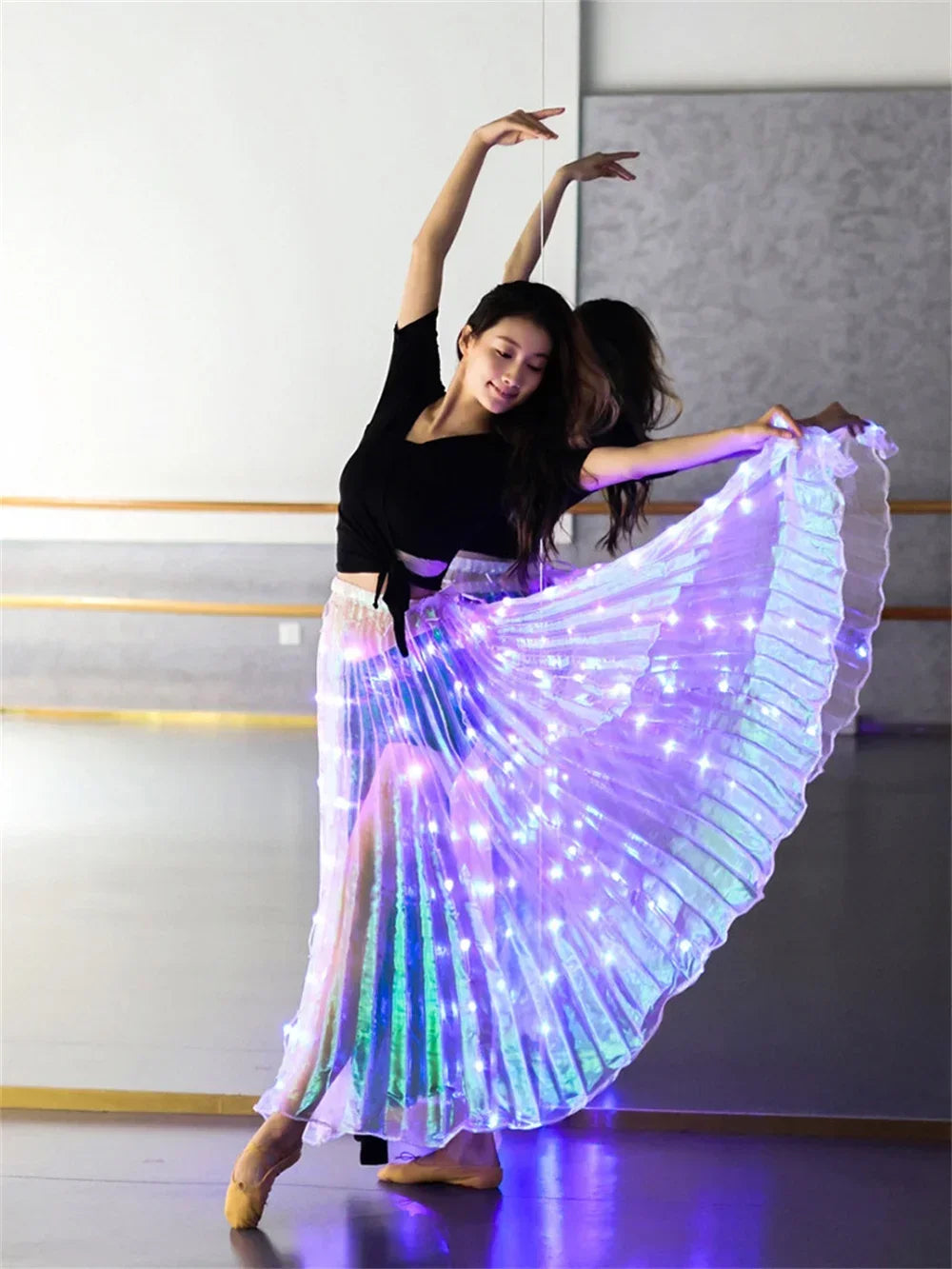 LED Light Up Party Skirt for Adults Dance Performance Wear