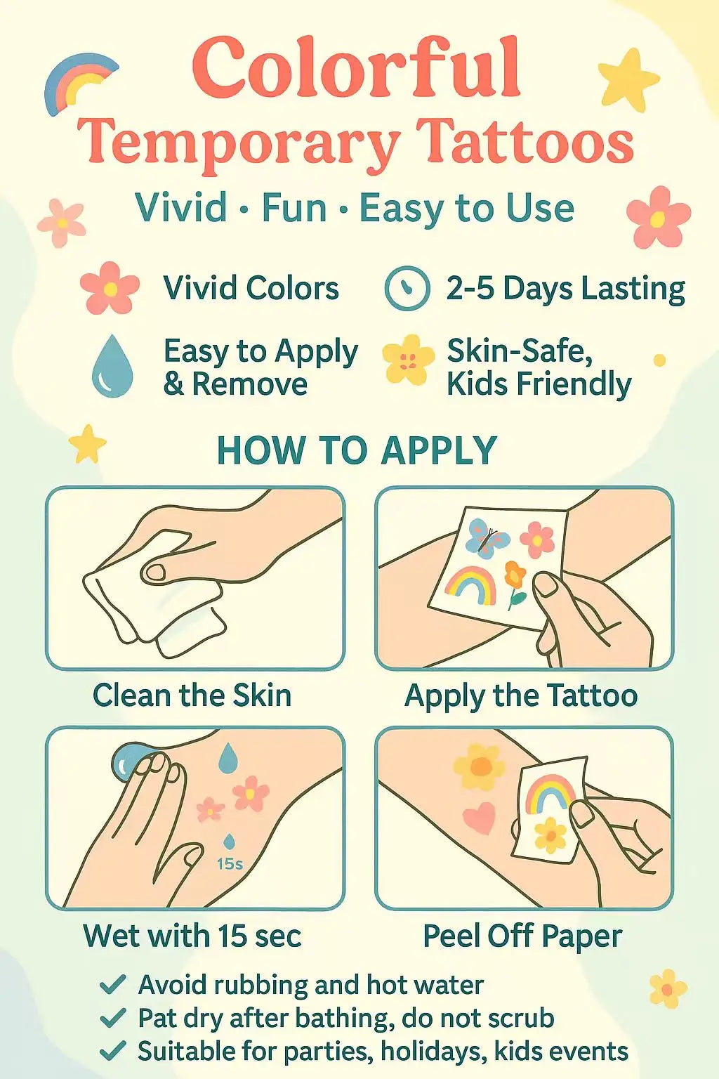 Watercolour Fish Temporary Tattoo