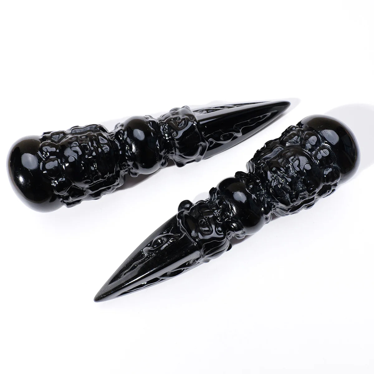 1PC Natural Obsidian "Jin Gangchu" Crystal – Healing Stone Feng Shui Divination & Home Decor Ornament