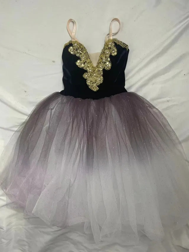 Fae Ballerina Aurora's Long Ballet Dance Dress Children Women