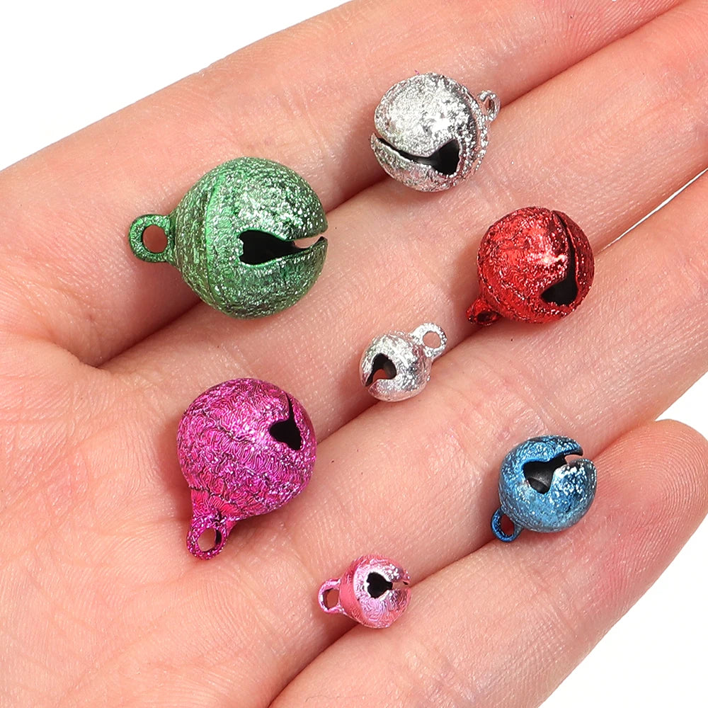 Iron Jingle Bells For DIY Christmas Tree Ornament Jewellery Making Accessories20-50pcs 6 8 10 12 14 mm