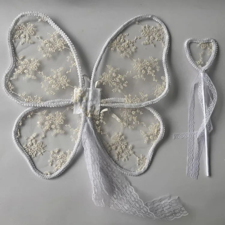 Embroidered Fairy Wings Fairy Wand Photo Props Costume Accessories