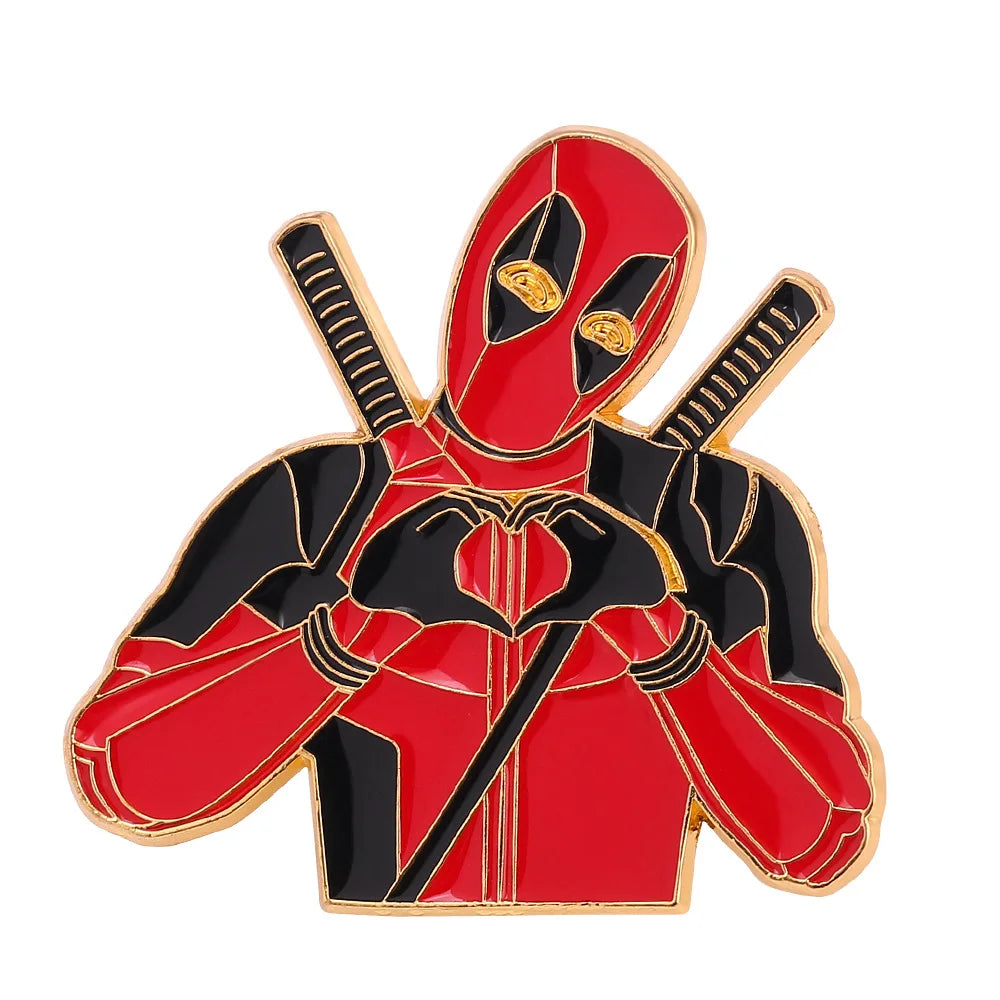 Marvel Deadpool Love Brooch Enamel Pin