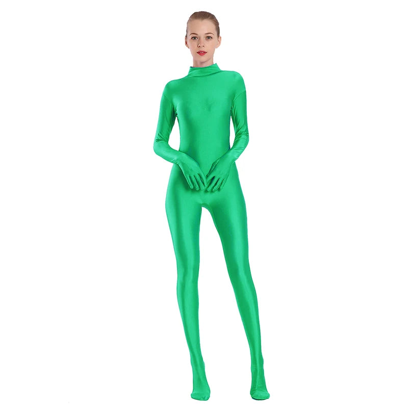 Cat Burglar Adult Spandex Full Body Zentai Footed Jumpsuit Unisex Bodysuit Unitard Halloween Costume