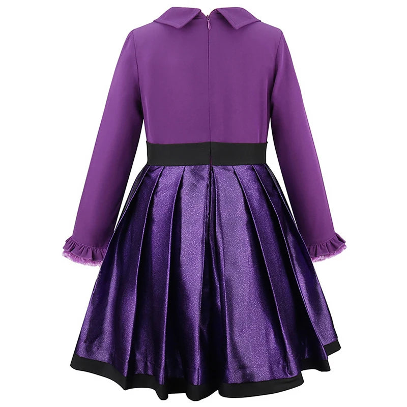 Vampirina "Vee" Hauntley Girls Purple Teen Vampire Halloween Costume Party Cosplay