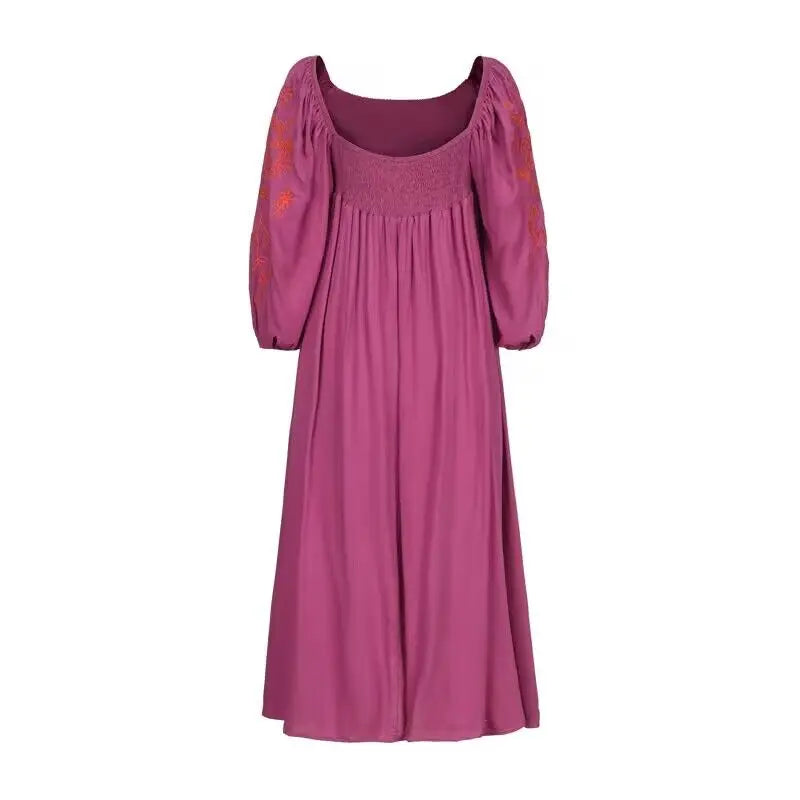 Nerissa's Boho Embroidered Dress