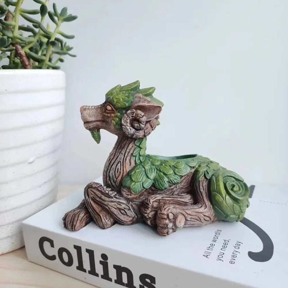 Resin Dragon Succulent Planter