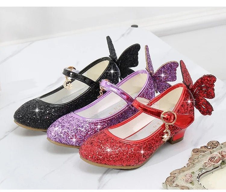 Magical Glittery Butterfly Girls Shoes