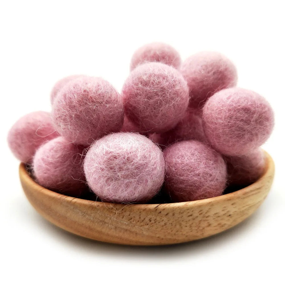 FIFTY 2cm Wool Felt Balls 100% Wool DIY Handmade Craft Supplies