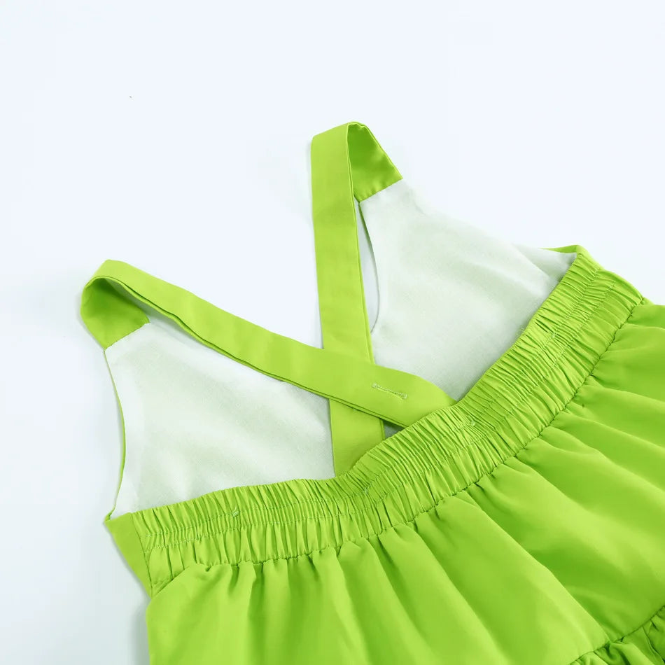 Tinkerbell Dress Girls Costumes Green Fairy