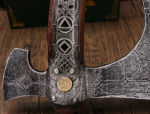 God of War Game Rubber Cosplay Props Guardian Shield Axes Blades Katana Sword