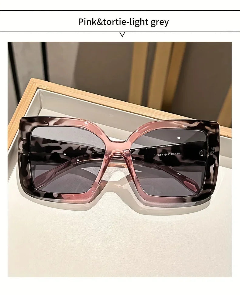 Astrid's Oversized Square Sunglasses with Gradient Lenses