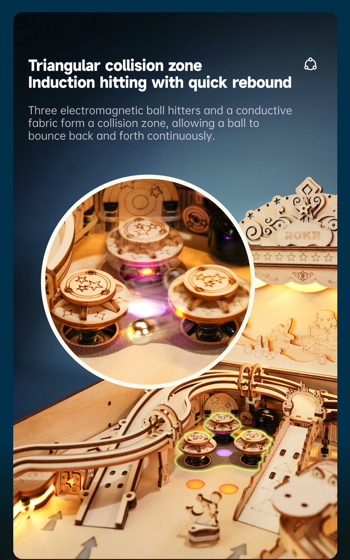 Pinball Machine DIY Wooden Model Kit