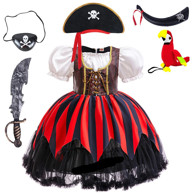 Pirate Captain Jack Sparrow Cosplay Costume Dress Up