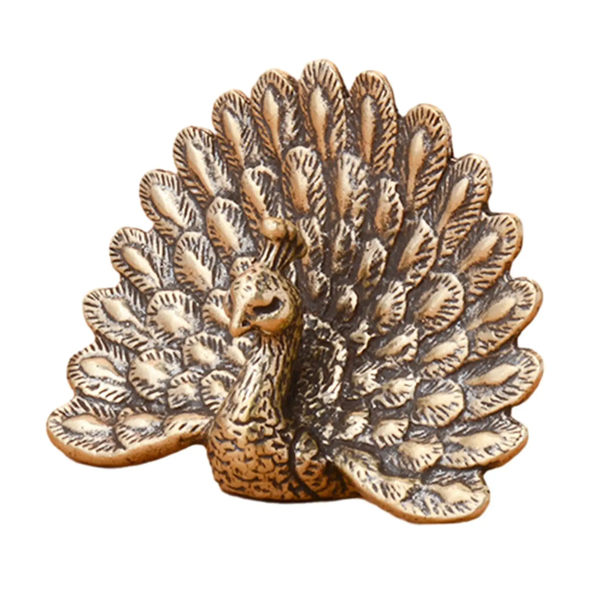 Brass Peacock Figurine