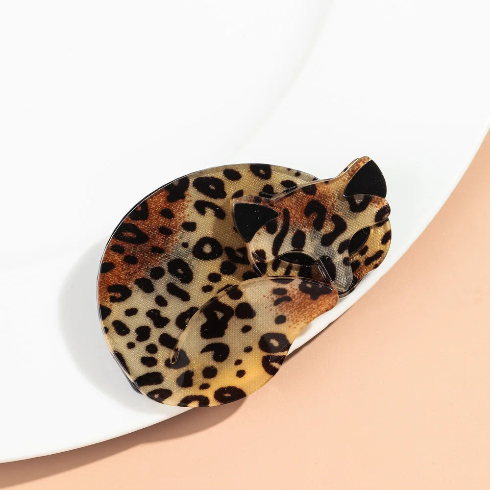 Spotted Cat Acrylic Brooches