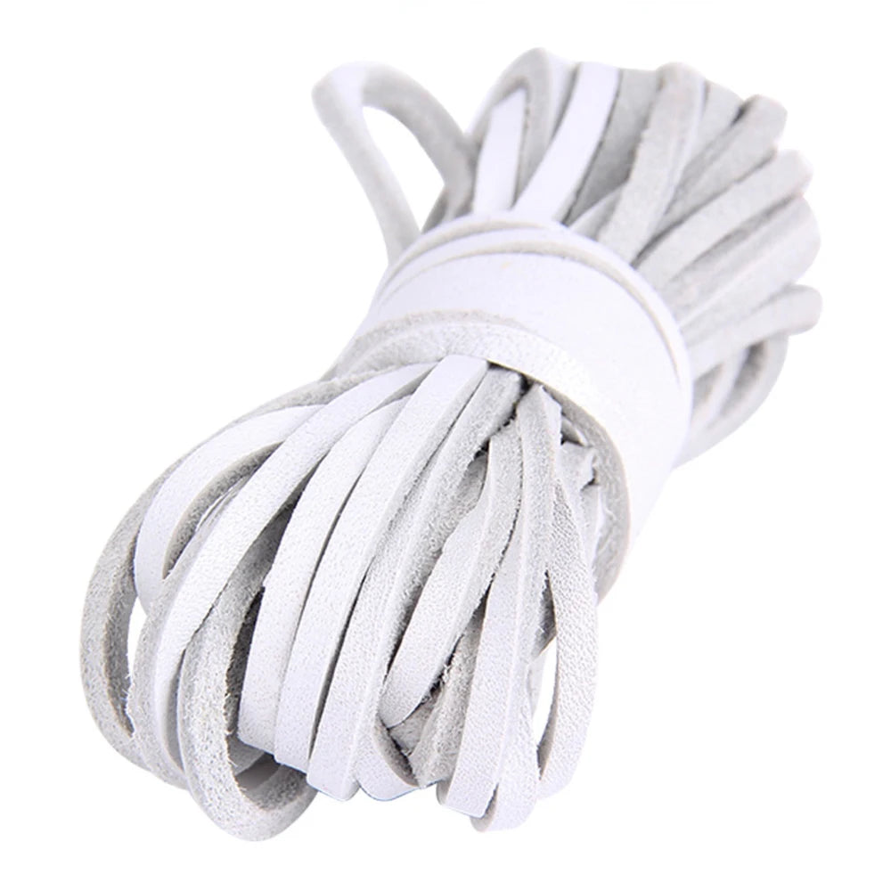 5 Meters Flat Genuine Leather Cord Strip Leather Coloured Ribbon Leather Jewellery Making