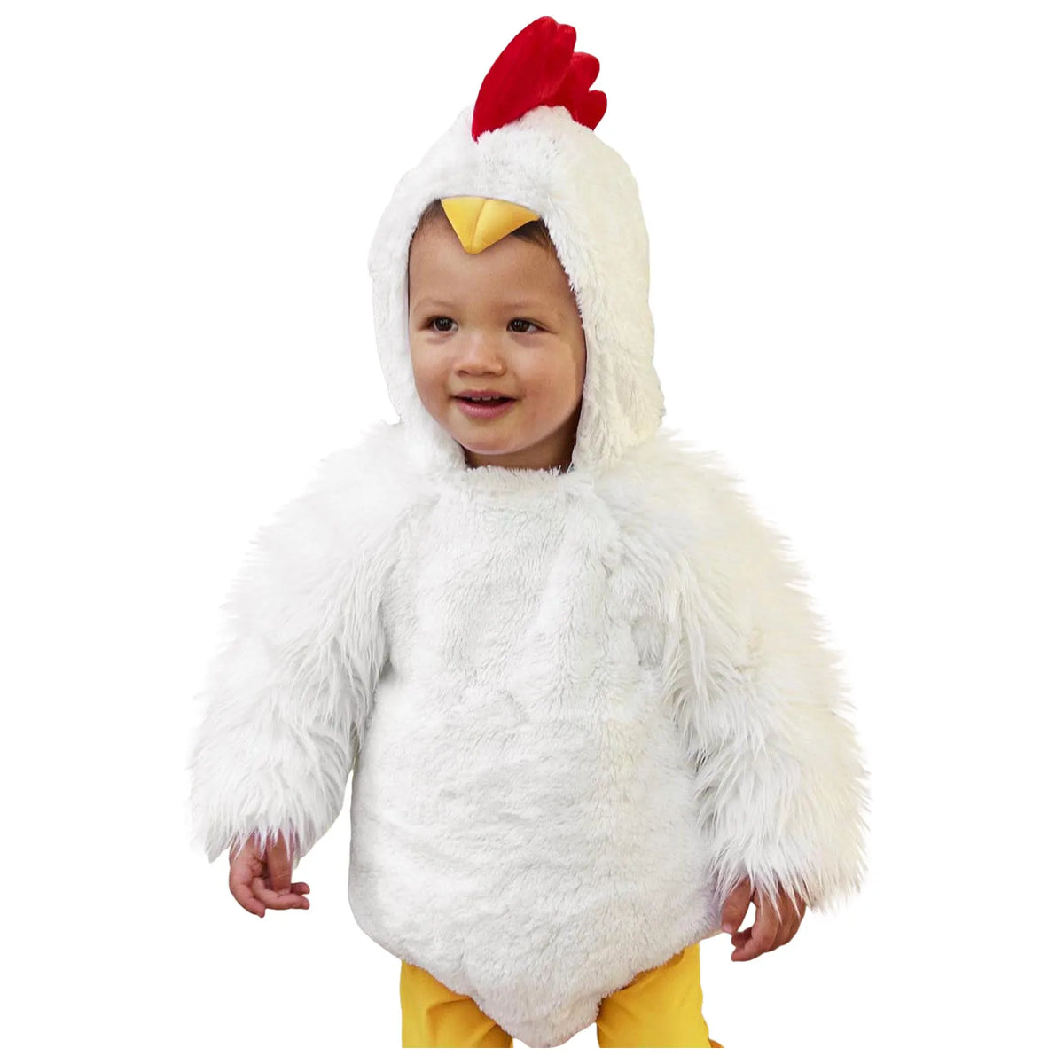Easter Chicken Baby Chick Costume Fleece Hooded Romper for Toddlers