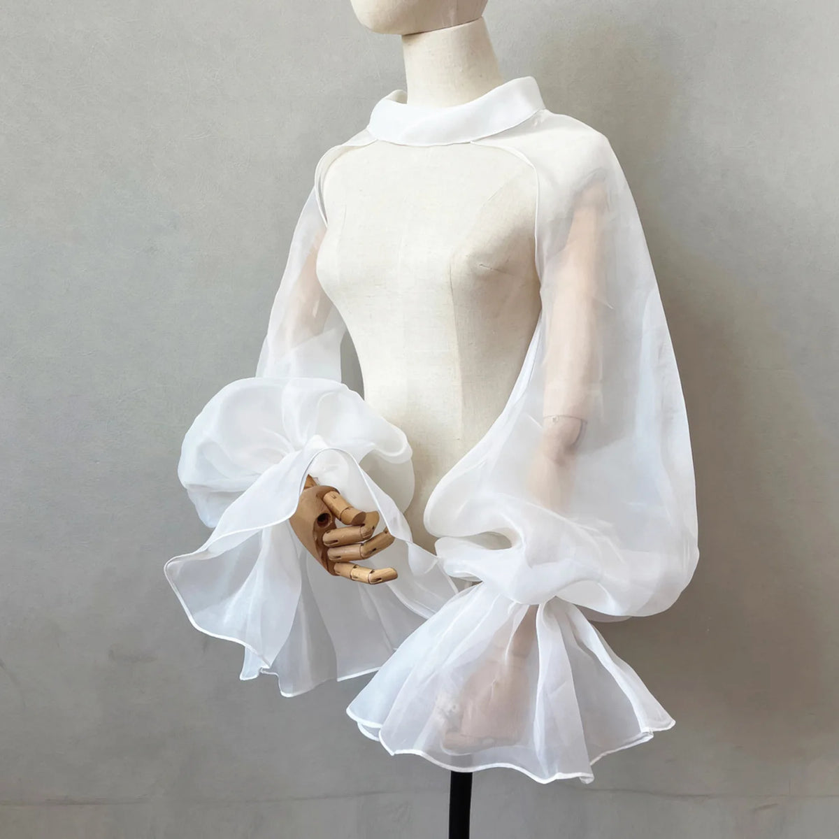 Chiffon Full Sleeves Shoulder Neck Covers Cosplay Dance Performance Wear