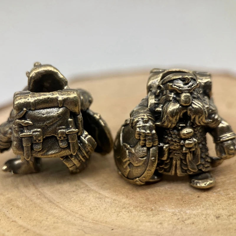 Dwarf Brass Paracord Beads Lanyard Dreadlock Beard Bead