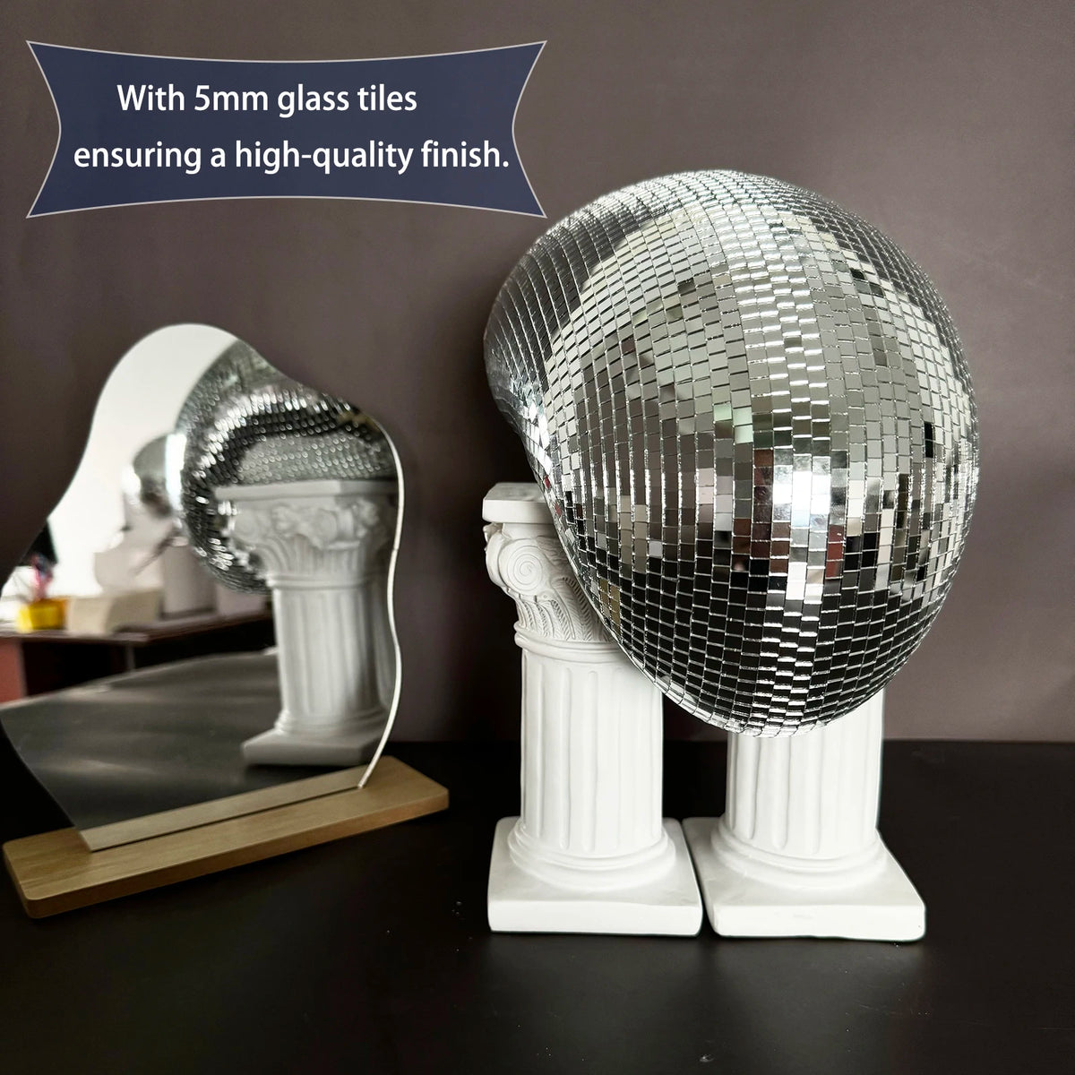 28cm Melted Disco Mirror Ball Funky Home Decor