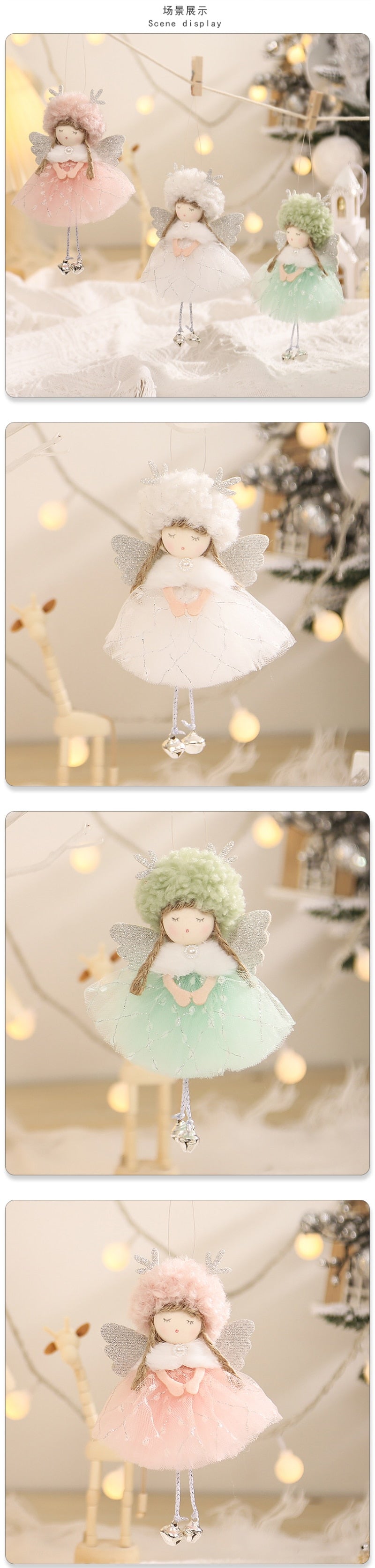 Christmas Angel Doll Xmas Tree Ornaments