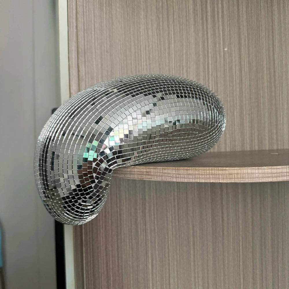 28cm Melted Disco Mirror Ball Funky Home Decor