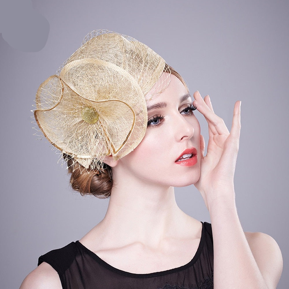 Linen Apricot Vintage Hat