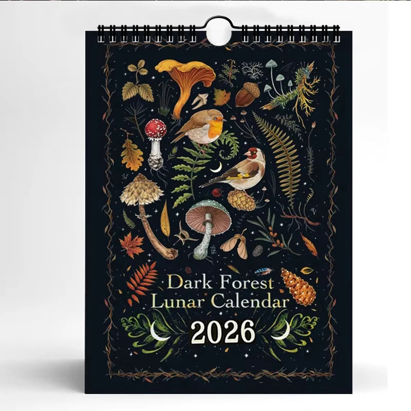 2026 Dark Forest Lunar Wall Calendar