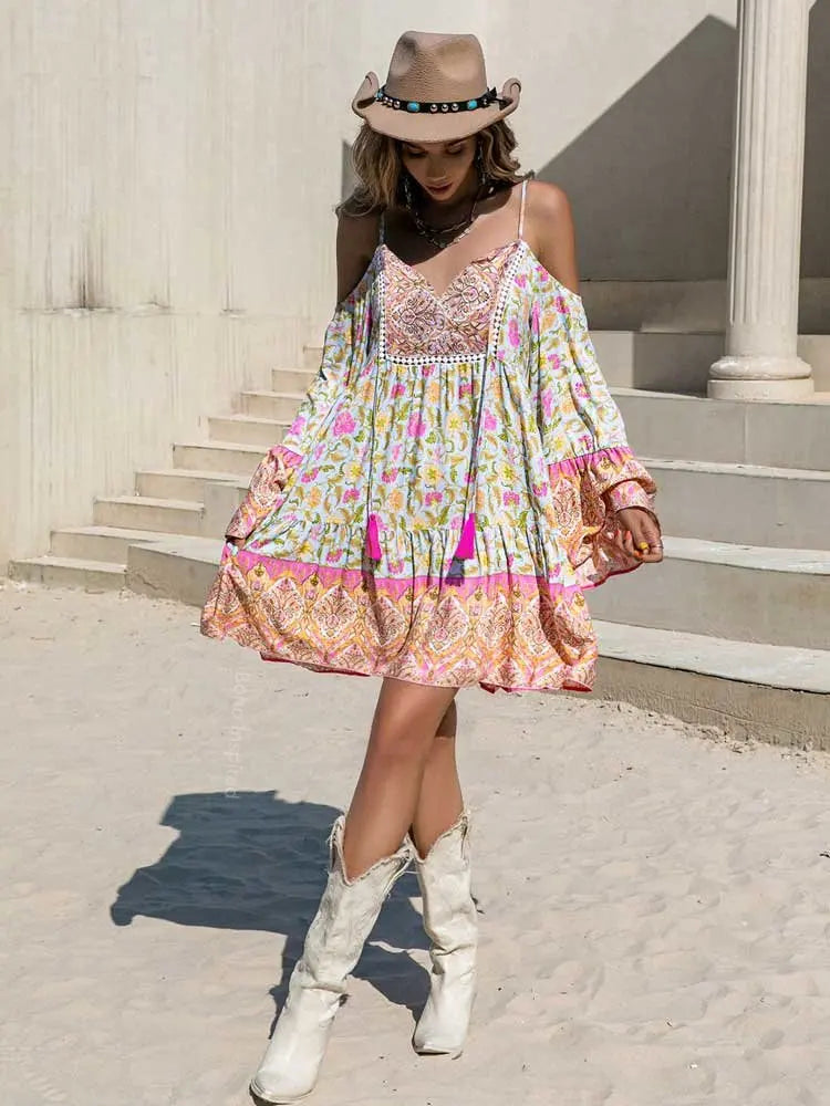 Elitzia's Boho Bae Mini Dress