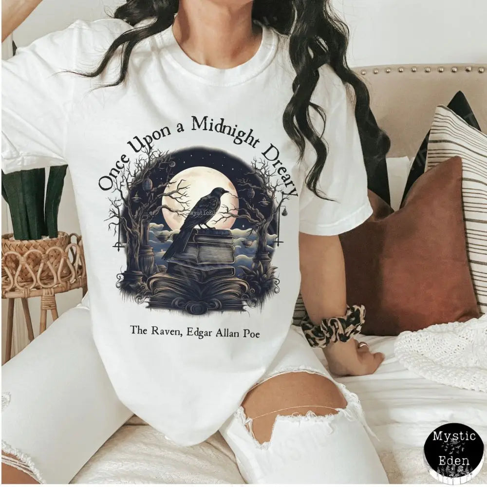 Edgar Allan Poe T-shirt Dark Academia Literature Book Lovers Tee