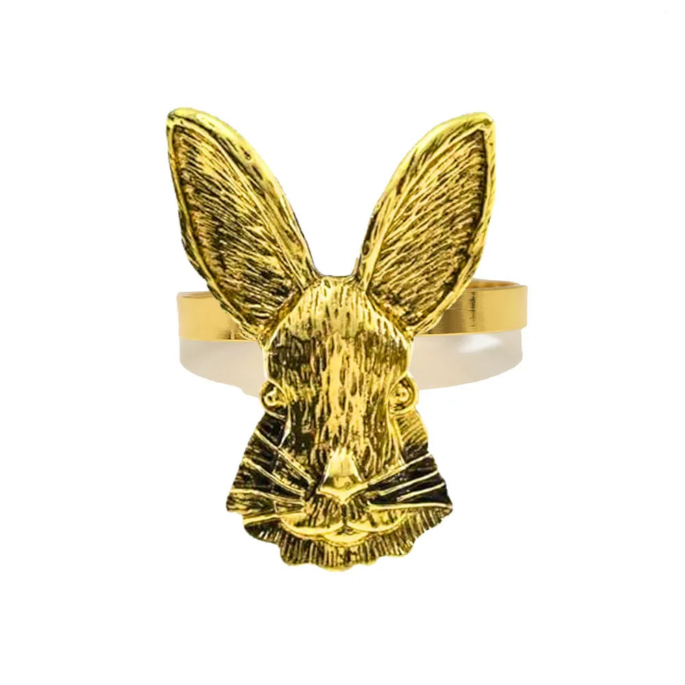 6Pcs Woodland Bunny Napkin Rings