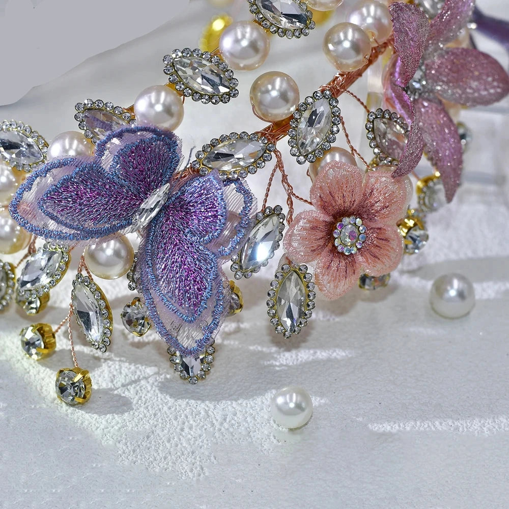 The Fae Queen Tiara Pearl Headband
