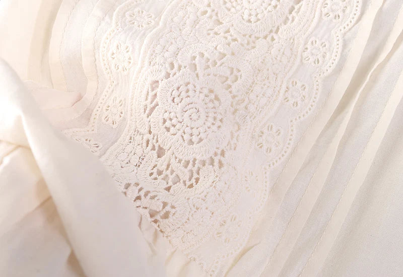 Tilly's Embroidered White Cotton Summer Dress