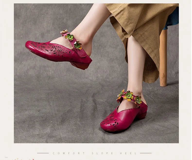 Trollkvinna Maret's Genuine Leather Moccasins Sandals