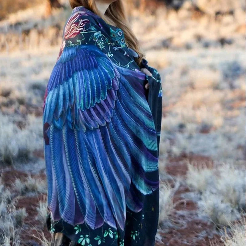 Wings Fantasy Shawl Scarf Festival Cloak Rave Accessories