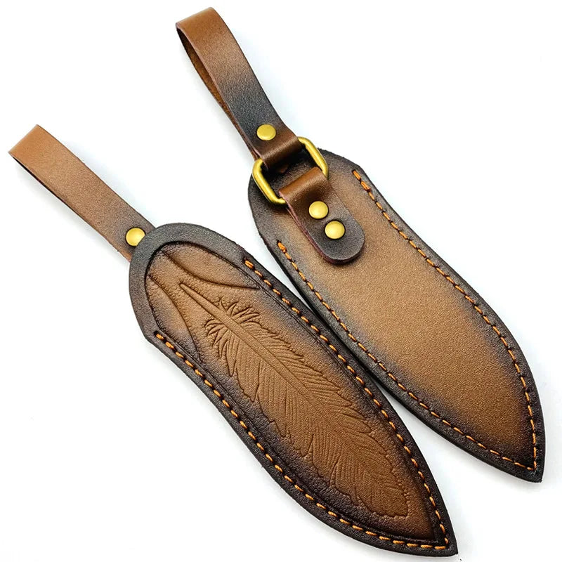 17CM Genuine Leather Knife Sheath Scabbard Tool Cover