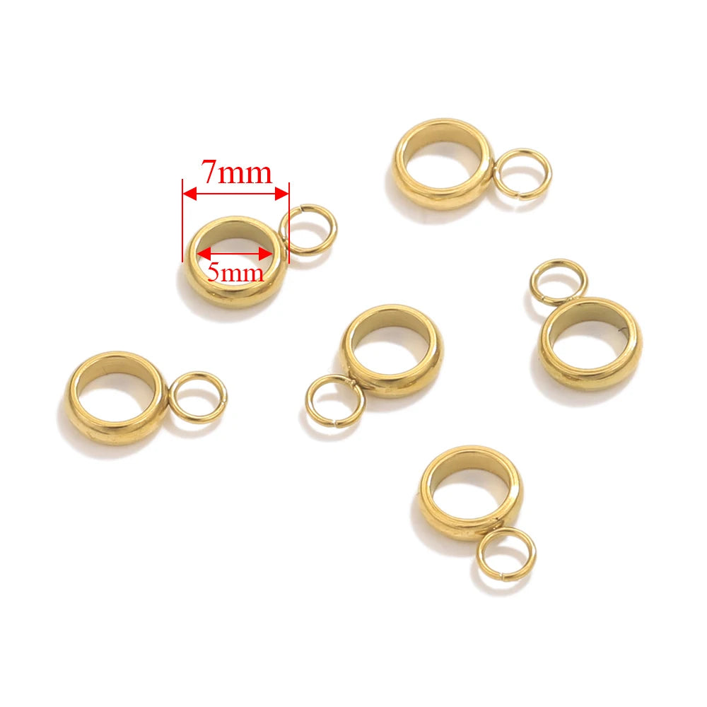 20pcs Stainless Steel Pendant Clip Connectors Bail Clasps For DIY Necklace Pendants Clip Pinch Findings Jewelry Making Supplies