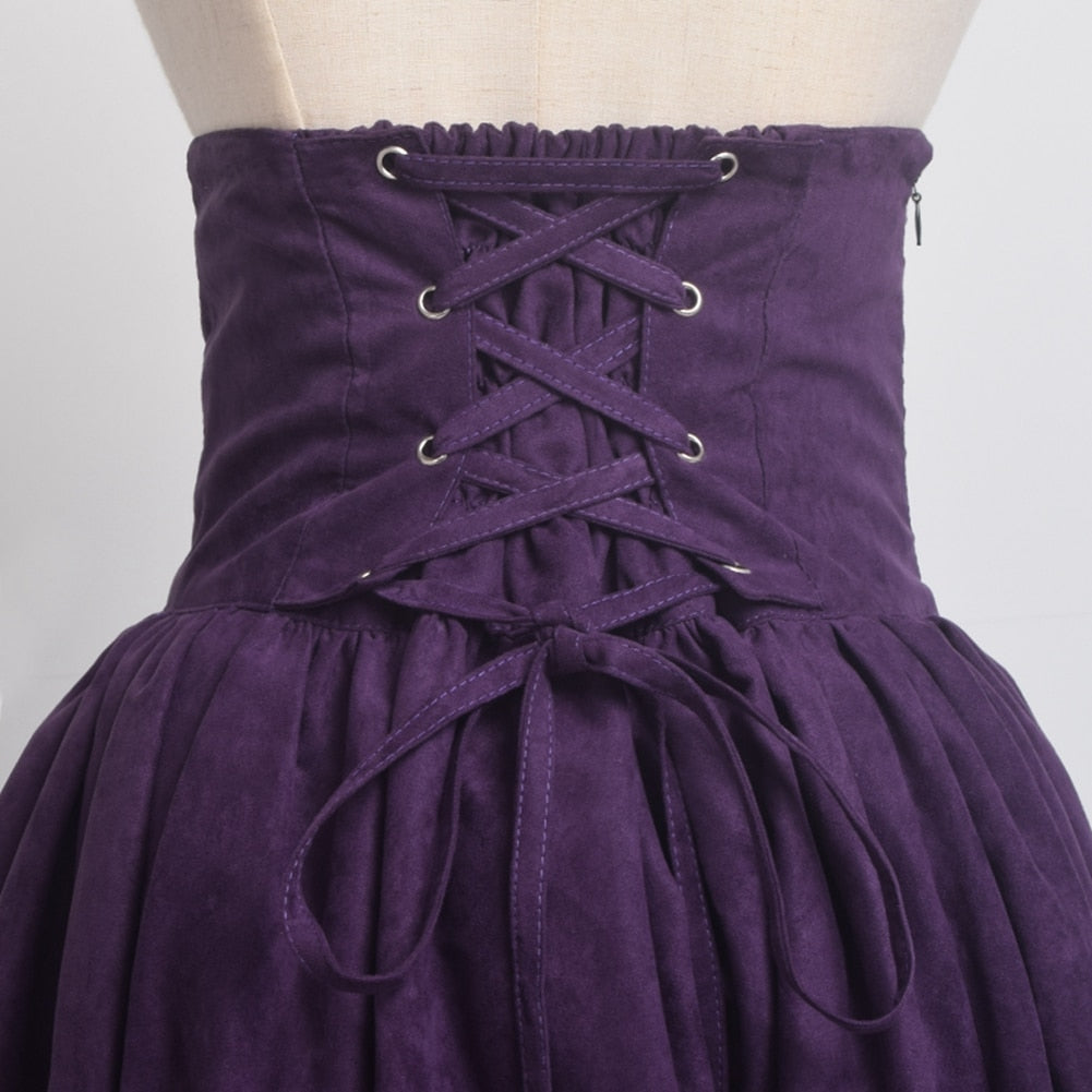 Renaissance Skirt Steampunk Victorian Empire High Waist