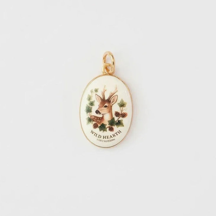 Woodlands Ceramic Pendant Charms DIY Jewellery Making