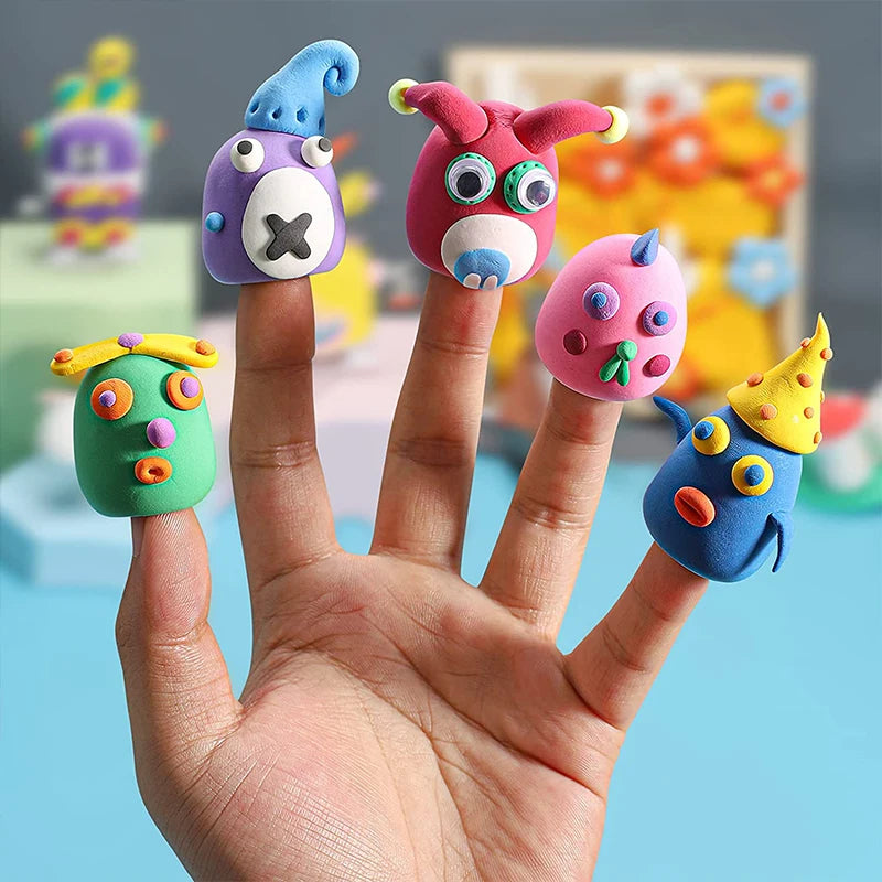 36 Colour Air Dry Polymer Modelling Clay With 3 Tools DIY Craft for Kids