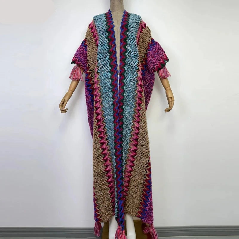 Huggelicious Tassel Knitted Long Cardigans 30 Colours