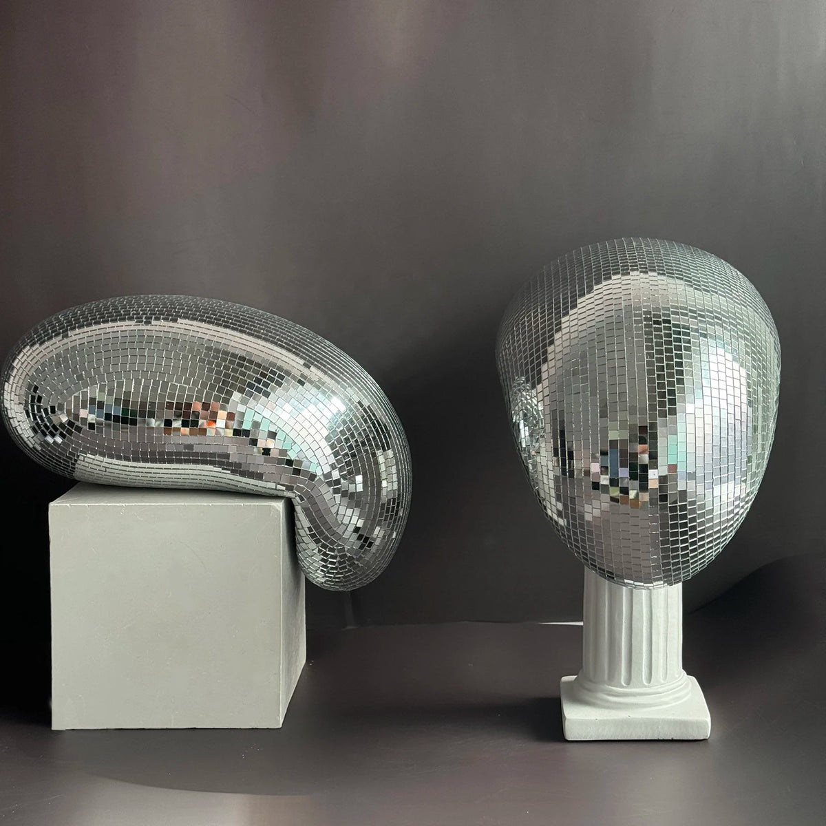 28cm Melted Disco Mirror Ball Funky Home Decor